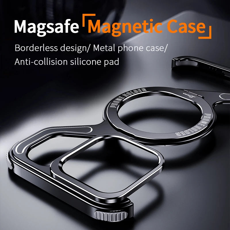 Magnetic Metal Snap-on Phone Case For iPhone