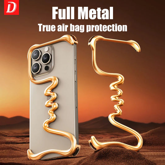 Luxury Metal 3D Hollow iPhone Case