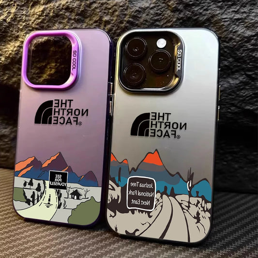 Fashion Snow Mountain Highway Case for iPhone 16 15 14 13 12 11 Pro Max XS X XR 8 7 Plus SE 2020 Matte Shockproof Printing Phone