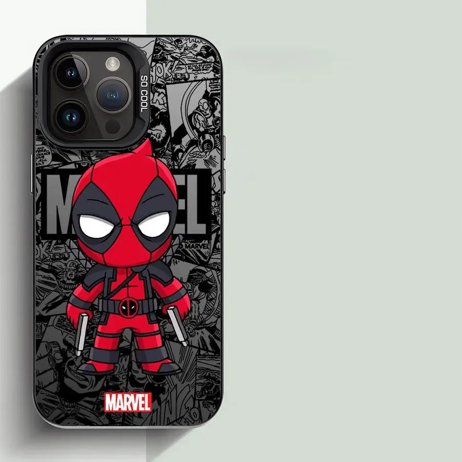 Marvel Groot Deadpool Cover Phone Case for Apple iPhone 15 Pro Max 16 Pro 14 Pro 13 12 11 Pro Max 14 Plus Protective Soft Shell