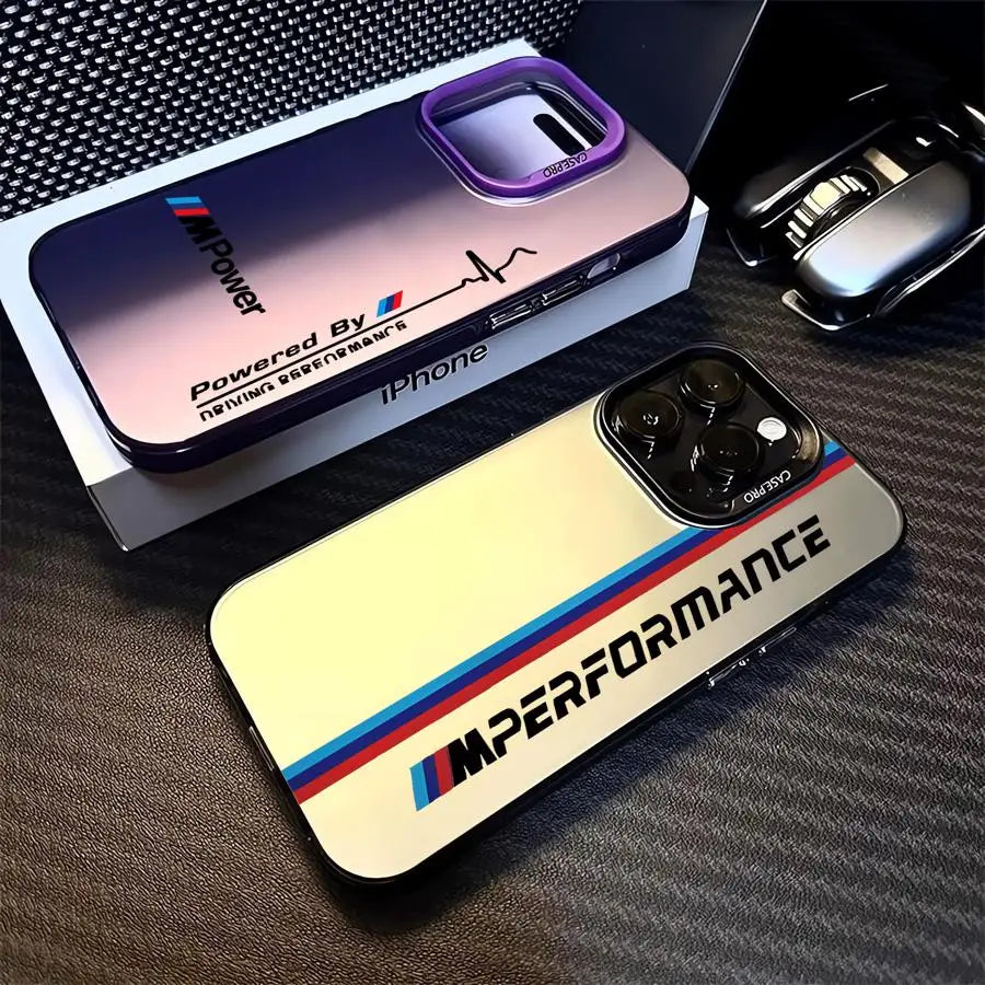 Sports Power-W Car Logo Cover Phone Case for iPhone 16 Pro 15 Pro Max 14 13 12 11 XS 14 Pro Max 16 Plus 14Pro 12Pro Soft Shell