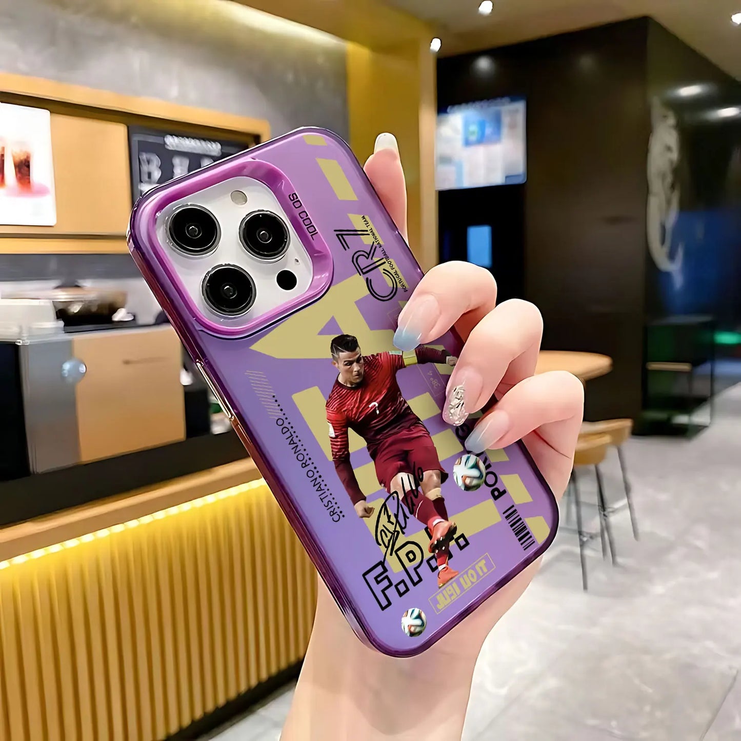 Popular NO.10 Matte Back Phone Case For iPhone 16 15 14 13 12 11 mini Pro Max X XR XS 8 7 Plus Anti Fall M-Messi CR7 NJR Cover