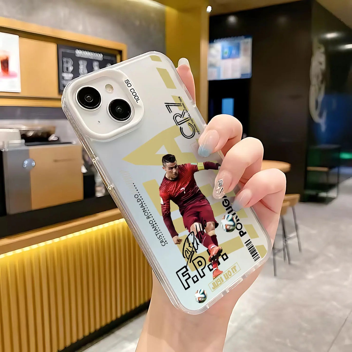 Popular NO.10 Matte Back Phone Case For iPhone 16 15 14 13 12 11 mini Pro Max X XR XS 8 7 Plus Anti Fall M-Messi CR7 NJR Cover