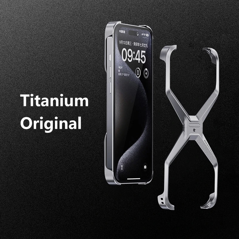 Luxury Aluminum Rimless Phone Case For iPhone