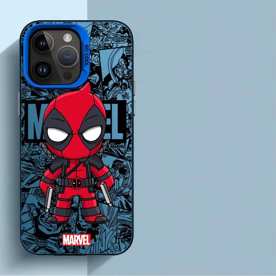 Marvel Groot Deadpool Cover Phone Case for Apple iPhone 15 Pro Max 16 Pro 14 Pro 13 12 11 Pro Max 14 Plus Protective Soft Shell