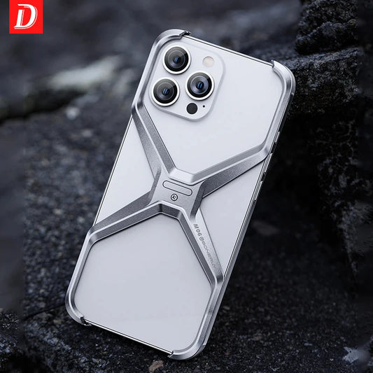 Luxury Aluminum Rimless Phone Case For iPhone